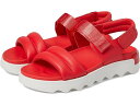 () \ fB[X oCu T_ SOREL women SOREL Viibe Sandal Red Glo/White