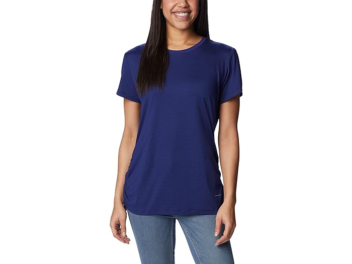 () ӥ ǥ 쥹꡼ ե륺 硼 ꡼ Columbia women Columbia Leslie Falls Short Sleeve Dark Sapphire