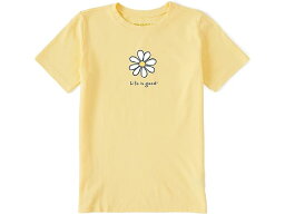 (取寄) ライフイズグッド キッズ リグ デイジー 半袖 クラッシャー Tシャツ Life is Good kids Life is Good LIG Daisy Short Sleeve Crusher Tee (Toddler/Little Kids/Big Kids) Sandy Yellow