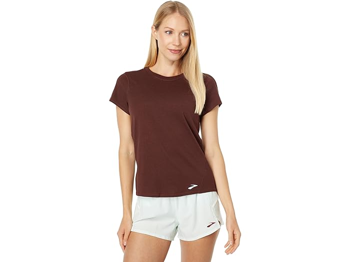 () ubNX fB[X fBX^X V[g X[u Brooks women Brooks Distance Short Sleeve Run Raisin