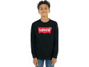 (取寄) リーバイス キッズ ボーイズ ロング スリーブ バットウィング T-シャツ (ビッグ キッズ) Levi's Kids boys Levi's Kids Long Sleeve Batwing T-Shirt (Big Kids) Black