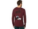 (取寄) オニール メンズ スプリット エンズ 長袖 Tシャツ ロンT O'Neill men O'Neill Split Endz Long Sleeve Tee Burgundy