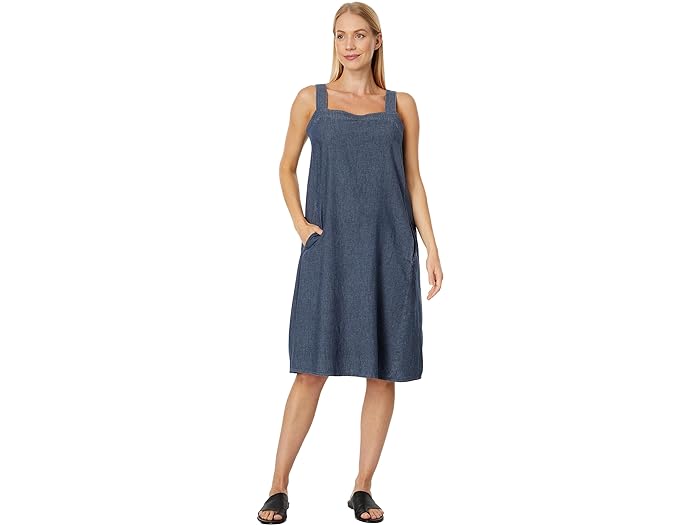 () AC[ tBbV[ fB[X tOX hX Eileen Fisher women Eileen Fisher Full-Length Dress Denim