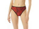 (取寄) マイケルコース レディース ゼブラ ハイ レッグ ビキニ ボトム MICHAEL Michael Kors women MICHAEL Michael Kors Zebra High Leg Bikini Bottoms Ruby