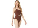 (取寄) マイケルコース レディース ソリッズ ワン ショルダー ワンピース MICHAEL Michael Kors women MICHAEL Michael Kors Solids One Shoulder One-Piece Saddle Brown