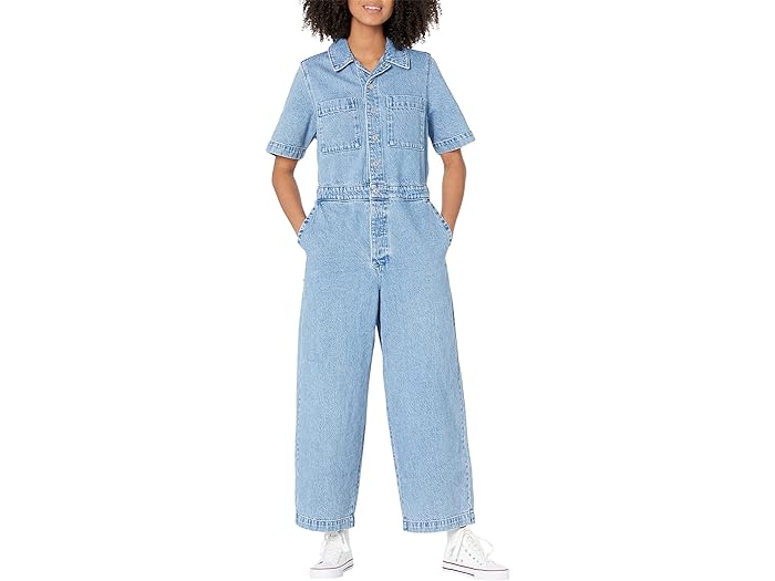 (取寄) リーバイス プレミアム レディース ショート スリーブ ボイラースーツ Levi's Premium women Levi's Premium Short Sleeve Boilersuit More Money More Problems