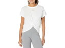 () _iLj[[N fB[X ^bN S {NV[ mbebh TVc DKNY women DKNY Metallic Logo Boxy Knotted Tee White/Silver