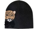 (取寄) ケイトスペード レディース レオパード クリッター ビーニー Kate Spade New York women Kate Spade New York Leopard Critter Beanie Black