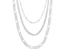 () X^[O tH[Go[ fB[X Vv C[h `F[Y lbNX Sterling Forever women Sterling Forever Simple Layered Chains Necklace Silver