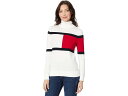 (取寄) トミーヒルフィガー レディース タートルネック フロッグ セーター Tommy Hilfiger women Tommy Hilfiger Turtleneck Flag Sweater Ivory Multi