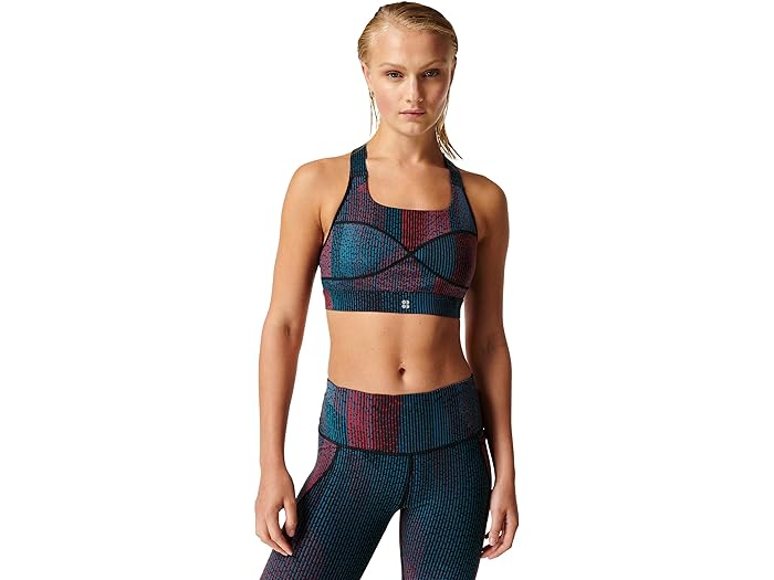 () XEFbeB xeB fB[X p[ ~fBA CpNg X|[c u Sweaty Betty women Sweaty Betty Power Medium Impact Sports Bra Black City Lights Print