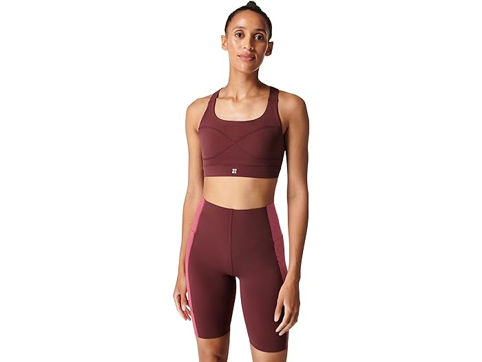 () XEFbeB xeB fB[X p[ ~fBA CpNg X|[c u Sweaty Betty women Sweaty Betty Power Medium Impact Sports Bra Umbra Red