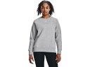 () A_[A[}[ fB[X Co t[X N[ Under Armour women Under Armour Rival Fleece Crew Mod Gray Light Heather/White