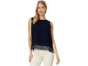 () BXJ[g fB[X ^NX uEU EBY [X w Vince Camuto women Vince Camuto Tanks Blouse with Lace Hem Classic Navy