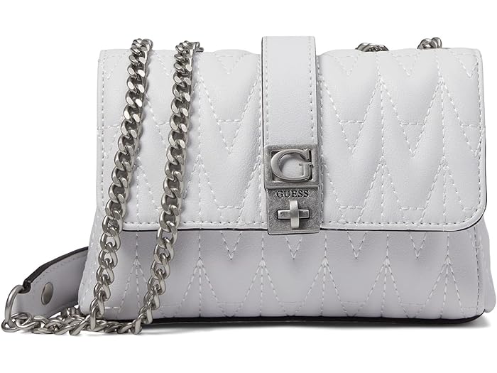 () QX fB[X M ~j Ro[`u NX{fB tbv GUESS women GUESS Regilla Mini Convertible Crossbody Flap White