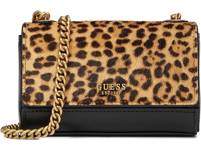 () QX fB[X ACXC ~j NX{fB tbv GUESS women GUESS Iseline Mini Crossbody Flap Leopard