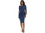 () ٥åĥɥ ǥ 硼 ѥե å ɥ졼 Хå ɥ쥹 Betsy &Adam women Betsy &Adam Short Puffle Glitter Drape Back Dress Navy