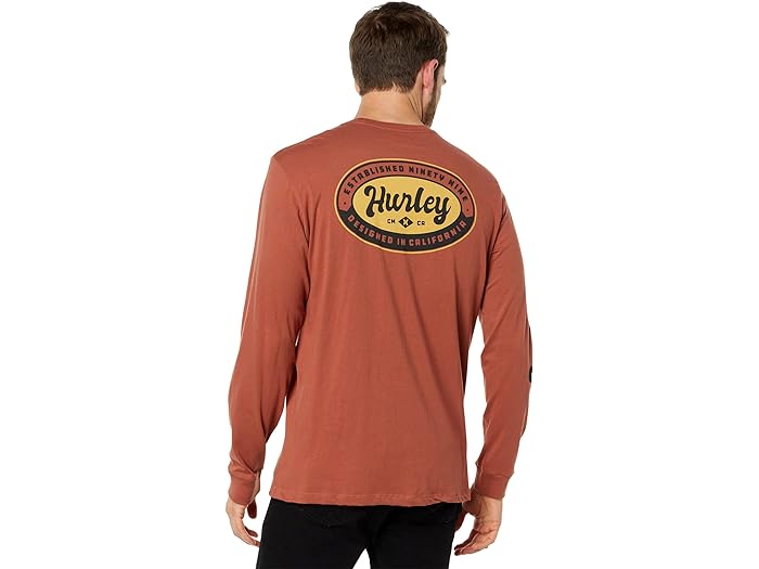 (取寄) ハーレー メンズ ラベル 長袖 Tシャツ ロンT Hurley men Hurley Label Long Sleeve Tee Zion Rust