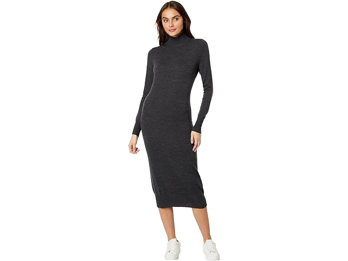 () B[h@CY fB[X E[ bN Z[^[ hX Vineyard Vines women Vineyard Vines Wool Mock Sweater Dress Charcoal Heather