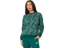 () v[} fB[X GbZVY+ t[ oCuX I[ I[o[ vg N[ XEFbgVc PUMA women PUMA Essentials+ Floral Vibes All Over Print Crew Sweatshirt Malachite