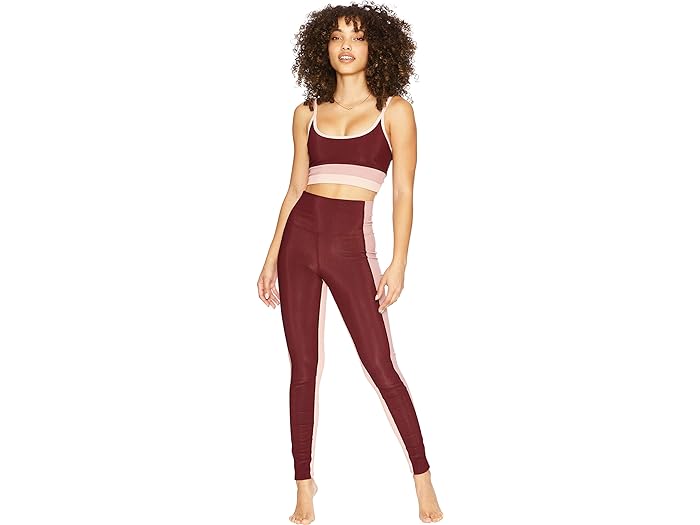 () r[`CIbg fB[X J[ubN MX Beach Riot women Beach Riot Color-Block Leggings Burgundy