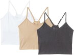 (取寄) パクト レディース エブリデイ シェルフ ブラ クロップド キャミソール 3-パック PACT women PACT Everyday Shelf Bra Cropped Camisole 3-Pack Favorites