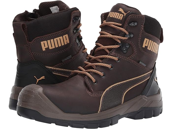 () v[} Z[teB[ Y RNGXg EH[^[v[t R|Wbg gD G[ Wbv PUMA Safety men PUMA Safety Conquest Waterproof Composite Toe EH Zip Brown