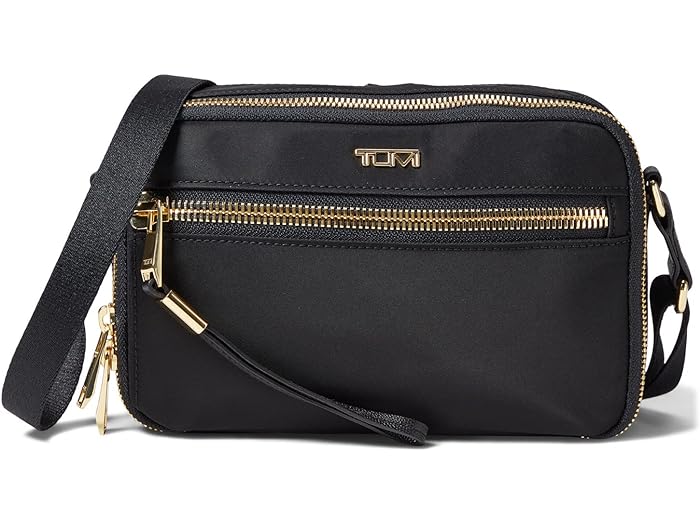 () gD~ fB[X {W[ O[ NX{fB Tumi women Tumi Voyageur Langley Crossbody Black/Gold