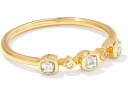 () PhXRbg fB[X fCr[ gI oh O Kendra Scott women Kendra Scott Davie Trio Band Ring 18K Gold Vermeil White Sapphire