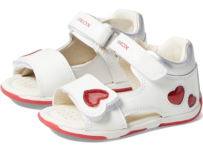 (取寄) ジェオックス キッズ ガールズ サンダル タプーズ 24 (インファント/トドラー) Geox Kids girls Geox Kids Sandal Tapuz 24 (Infant/Toddler) White/Red