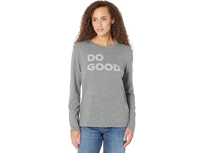 () RgpNV fB[X hD Obh O-X[u T-Vc Cotopaxi women Cotopaxi Do Good Long-Sleeve T-Shirt Heather Grey