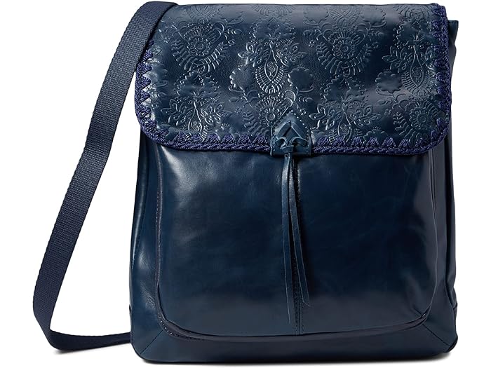 () U TN fB[X x` U[ Ro[`u obNpbN The Sak women The Sak Ventura Leather Convertible Backpack Indigo Floral Embossed