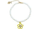 (取寄) ベッツィジョンソン レディース パール フラワー チャーム アンクレット Betsey Johnson women Betsey Johnson Pearl Flower Charm Anklet Yellow