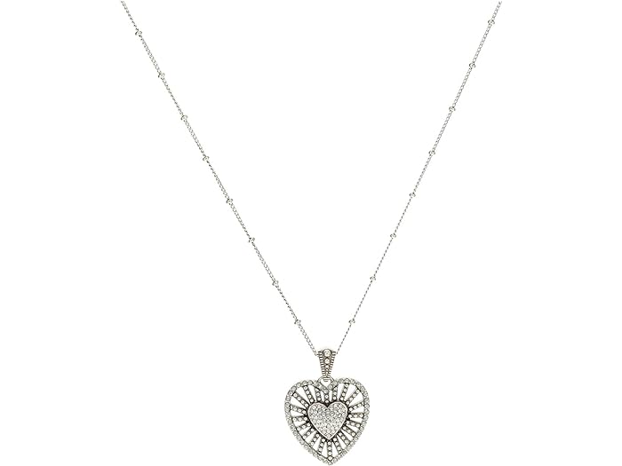 (取寄) ブライトン レディース イルミナ ハート バースト ネックレス Brighton women Brighton Illumina Heart Burst Necklace Silver