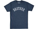 (取寄) オリジナルレトロブランド キッズ キッズ ブラザー ヘザード クルー ネック Tシャツ The Original Retro Brand Kids kids The Original Retro Brand Kids Brother Heathered Crew Neck Tee (Big Kids) Heather Navy