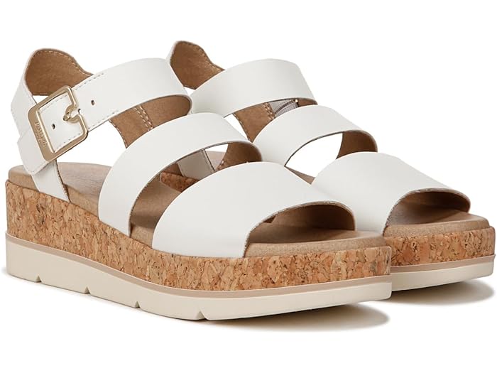 () hN^[V[ fB[X X gDCX GXph[ vbgtH[ EFbW T_ Dr. Scholl's women Dr. Scholl's Once Twice Espadrille Platform Wedge Sandal White/Cork