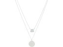 (取寄) ローレン ラルフローレン レディース ダブル ペンダント ストーン アンド スクリプト ペンダント ネックレス LAUREN Ralph Lauren women LAUREN Ralph Lauren Double Pendant Stone and Script Pendant Necklace Silver/Crystal