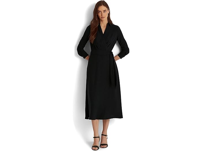 ラルフローレン　ドレス (取寄) ローレン ラルフローレン レディース ロング スリーブ デイ ドレス LAUREN Ralph Lauren women LAUREN Ralph Lauren Long Sleeve Day Dress Lighthouse Navy