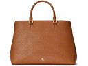 () [ t[ fB[X NXnb` U[ [W ni Tb`F LAUREN Ralph Lauren women LAUREN Ralph Lauren Crosshatch Leather Large Hanna Satchel Lauren Tan