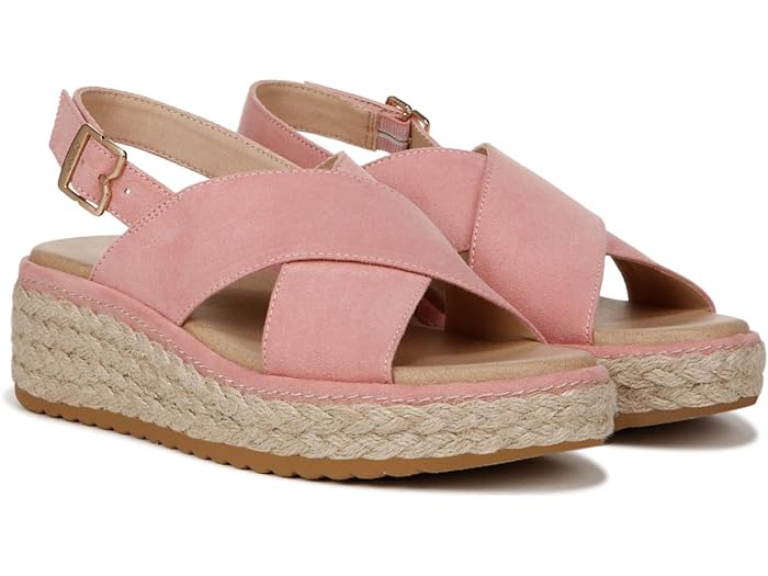 (取寄) ドクターショール レディース エンバー エスパドリーユ サンダル Dr. Scholl's women Dr. Scholl's Ember Espadrille Sandal Rose Pink Microfiber