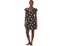 () [ t[ fB[X tb^[ X[u V[g X[u KE LAUREN Ralph Lauren women LAUREN Ralph Lauren Flutter Sleeve Short Sleeve Gown Black Floral