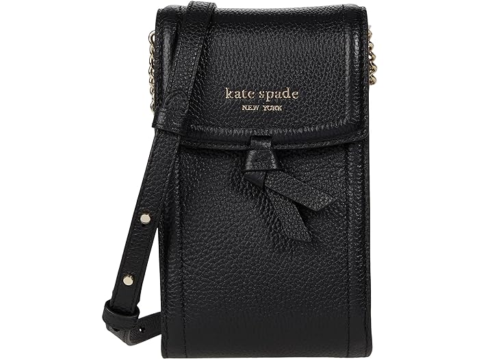 () PCgXy[h fB[X mbg yuh U[ m[X/TEX NX{fB Kate Spade New York women Kate Spade New York Knott Pebbled Leather North/South Crossbody Black