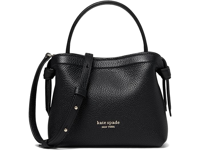 楽天スウィートラグ（取寄） ケイトスペード レディース ノット ペブルド レザー ミニ クロスボディ トート Kate Spade New York women Kate Spade New York Knott Pebbled Leather Mini Crossbody Tote Black