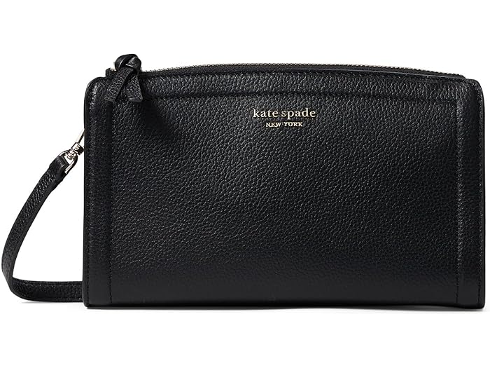 () PCgXy[h fB[X mbg yuh U[ X[ NX{fB Kate Spade New York women Kate Spade New York Knott Pebbled Leather Small Crossbody Black