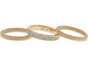 () [ t[ fB[X Zbg Iu 3 O LAUREN Ralph Lauren women LAUREN Ralph Lauren Set Of 3 Ring Gold/Crystal