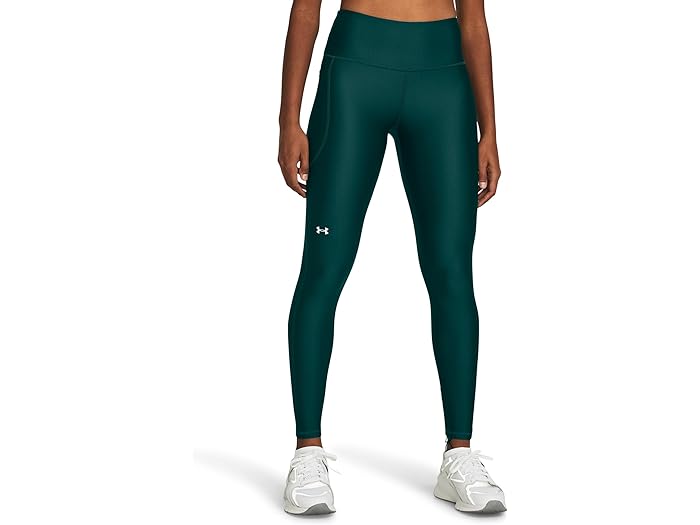 () A_[A[}[ fB[X q[gMA A[}[ nCEGXg |Pbgh MX Under Armour women HeatGear Armour High-Waisted Pocketed Leggings Hydro Teal/White