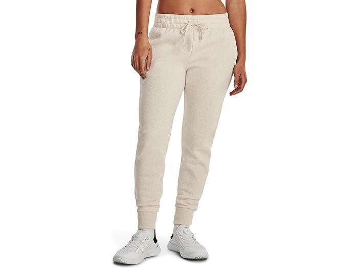 () A_[A[}[ fB[X Co t[X WK[Y Under Armour women Under Armour Rival Fleece Joggers Oatmeal Light Heather/White