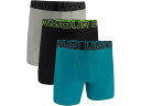 (取寄) アンダーアーマー メンズ 3-パック パフォーマンス テック ソリッド 6 ボクサー ブリーフ Under Armour men Under Armour 3-Pack Performance Tech Solid 6" Boxer Briefs Circuit Teal