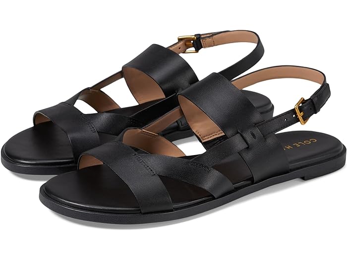 (取寄) コールハーン レディース フォーン サンダル Cole Haan women Cole Haan Fawn Sandal Black Leather