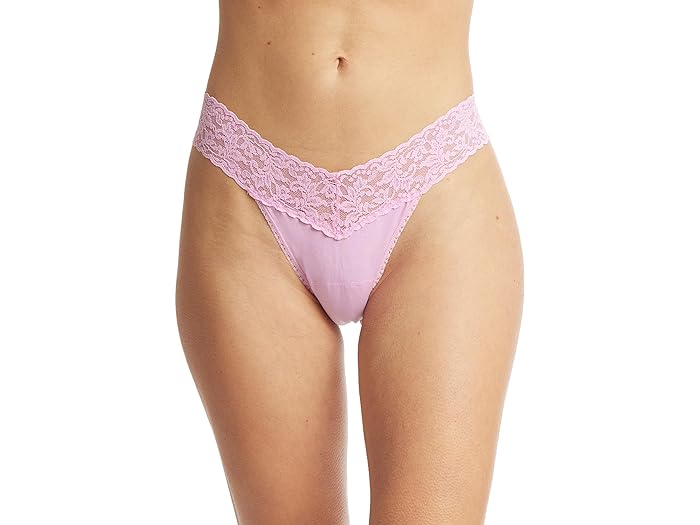 () nL[ pL[ fB[X Rbg E CY gO Hanky Panky women Hanky Panky Cotton Low Rise Thong Lotus Flower